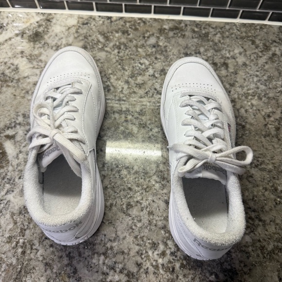 Reebok Women Club C Double Platform Sneaker Size 8.5 White - Picture 9 of 14